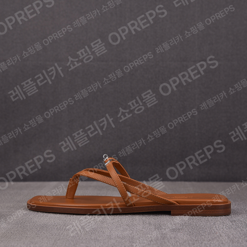 【GD공장】에르메스 켈리 미스 샌들 브라운