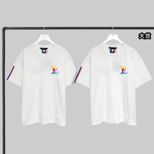 【YD공장】루이비통 아메리카 컵 그래픽 LV 반팔 티셔츠