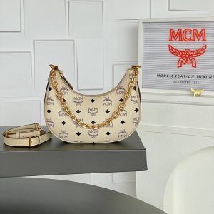 MCM Aren 크레센트 호보 백 MWHCATA11CO001