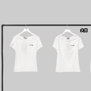 【YD공장】미우미우 x 프티바토 로고 반팔티셔츠