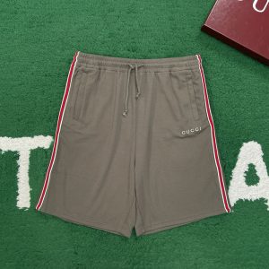 【잔디집】구찌 웹Web 스트라이프 코튼 피케 숏 팬츠 （레어）