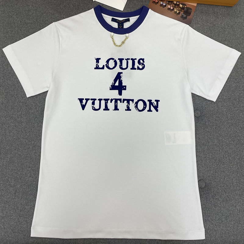 【TJ공장】루이비통 Louis 4 Vuitton 크루넥 체인 반팔 티셔츠 (터보)
