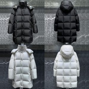 몽클레어 Litte 리뜨 스퀘어 퀼팅 후드 롱 다운 패딩 자켓