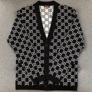【터보】구찌 GG 자카드 V넥 울 가디건（TJ공장）