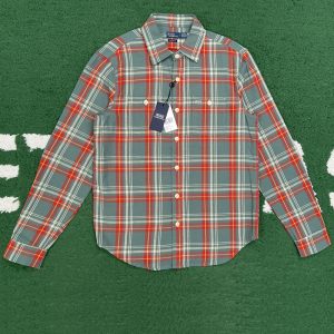 【잔디집】폴로 랄프로렌 클래식 체크 플란넬 캠프 셔츠 （레어）