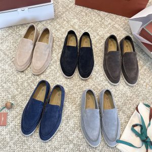 로로피아나 썸머워크 스웨이드 로퍼