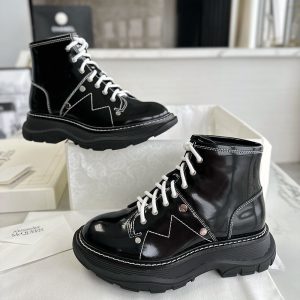 【터보】 알렉산더 맥퀸 트레드 레이스 업 부츠（TJ공장）