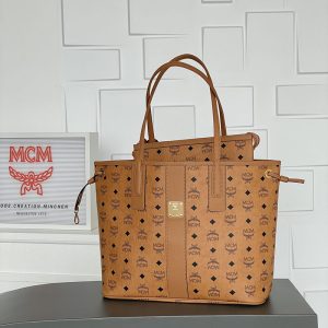 MCM 리즈 리버서블 비세토스 쇼퍼 꼬냑 미디엄 MWPCSVI01CO001