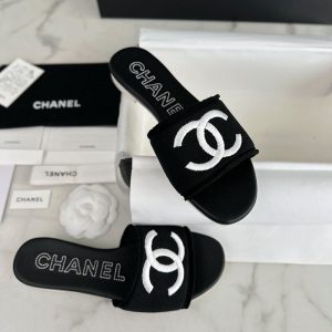 [TJ공장]샤넬 24C CC로고 뮬 슬리퍼
