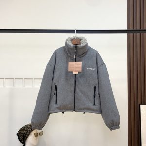 미우미우 플리스 다운 자켓