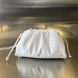 【JING공장】보테가베네타 미니 더 파우치 만두백 화이트 585852 (징공장)