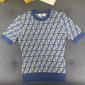 【터보】펜디 25SS FF로고 반팔 니트 （TJ공장）