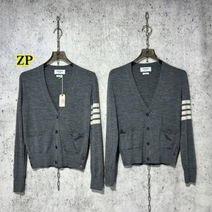 【사슬공장】톰브라운 사선완장 4-Bar 여성용 울 가디건