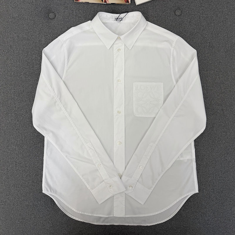 【터보】로에베 아나그램 자수 코튼 셔츠 (TJ공장)