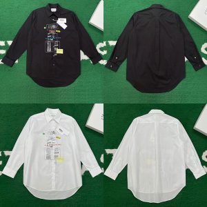 【잔디집】메종 마르지엘라 라이브러리 그래픽 프린트 코튼 셔츠 (레어)