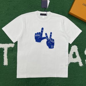 【잔디집】루이비통 숏 슬리브드 시그니처 패츠 크루넥（레어）