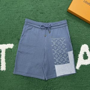 【잔디집】루이비통 니티드 패치워크 데님 숏 팬츠（레어）