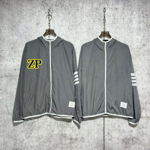 【사슬공장】톰브라운 사선완장 4-Bar 밀리터리 립스탑 후드 집업 자켓
