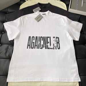발렌시아가 Agaicnelab 패턴 코튼 티셔츠