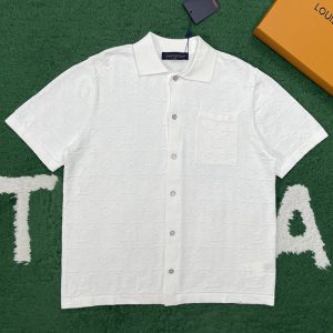 【잔디집】루이비통 모노그램 숏 슬리브 셔츠 （레어）
