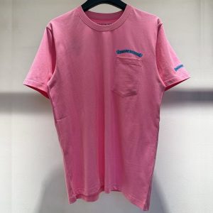 크롬하츠 스크롤 로고 반팔 티셔츠