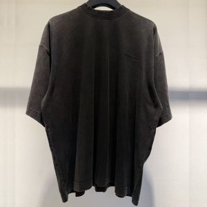 베트멍 로고 자수 코튼 반팔 티셔츠