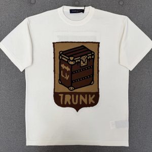 【TJ공장】루이비통 퍼렐 트렁크 그래픽 숏 슬리브드 크루넥(터보)