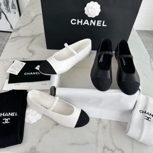 【TJ공장】 샤넬 cc로고 메리제인 슈즈 그레워머 세트（터보）