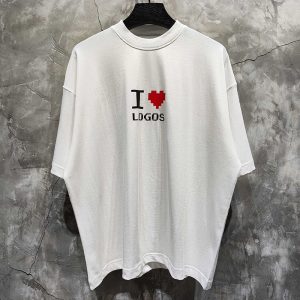 【ONE공장】 베트멍 'I Love Logos' 오버사이즈 반팔 티셔츠