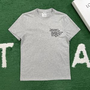 【잔디집】로에베 x 루이스 웨인 퓨처리스트 캣 크로스 스티치 자수 코튼 티셔츠 （레어）
