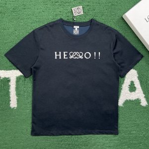 【잔디집】로에베 아나그램 Hello 그래픽 프린트 반팔 티셔츠 （레어）