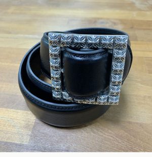 크롬하츠 크로스 블럭 스퀘어 벨트