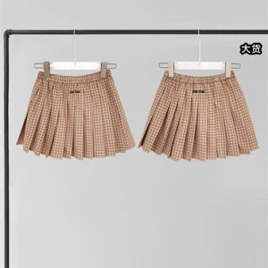 【YD공장】미우미우 체크 미니 스커트