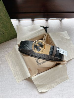 구찌 GG 수프림 인터로킹G 벨트 3.8cm