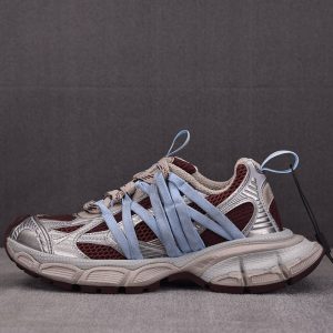 【XA공장】발렌시아가 3XL 인터레이스 스니커즈 브라운 베이지 블루