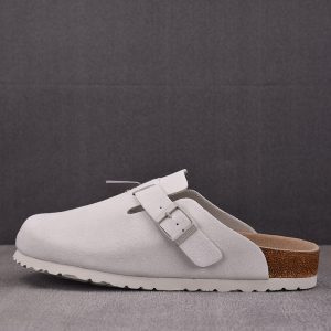 【GD공장】버켄스탁 보스턴 스웨이드 화이트