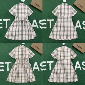 【잔디집】버버리 체크 코튼 드레스 (레어)