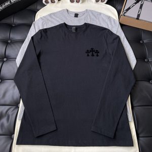 크롬하츠 트리플 크로스 롱슬리브 티셔츠