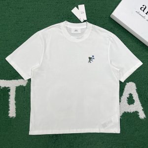 【잔디집】아미 드 꾀흐 튤립 하트 로고 코튼 티셔츠（레어）