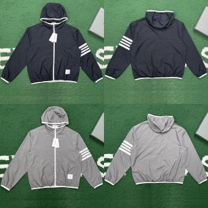 【잔디집】톰브라운 사선완장 4-Bar 립스탑 메쉬 후드 집업 자켓(레어)
