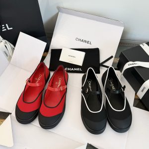 샤넬 26M 코코 비치 믹스드파이버 메리제인 슈즈