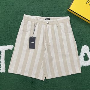 【잔디집】펜디 페퀸 스트라이프 데님 버뮤다 숏 팬츠（레어）