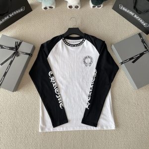 크롬하츠 홀스슈 넥레터링 나그랑 롱슬리브 티셔츠