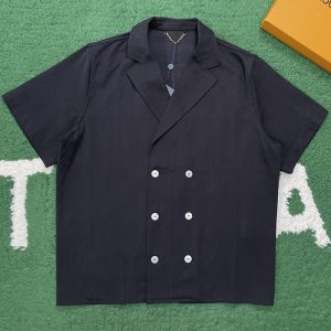 【잔디집】루이비통 더블 브레스티드 숏 슬리브드 셔츠（레어）