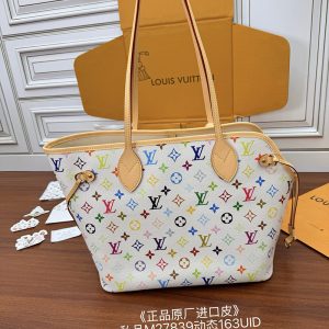 【듀티프리】루이비통 x TM 네버우프 펫 캐리어 MM 캔버스 모노그램 멀티컬러 M27839