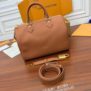 【듀티프리】루이비통 로우 키 스피디 소프트 30 꼬냑 그레인 카프스킨 M24892