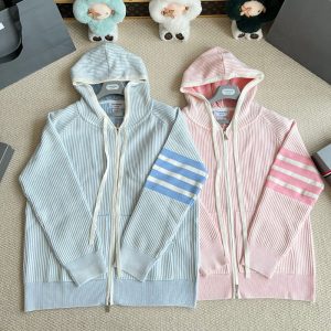 톰브라운 사선완장 4-Bar 스트라이프 후드 집업