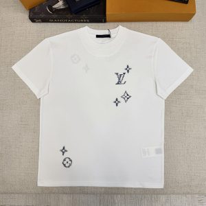 【터보】루이비통 엠브로이더드 시그니처 티셔츠 （TJ공장）