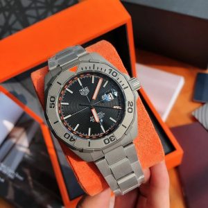 XT공장 태그호이어 아쿠아레이서 X 뱀포드 스틸 블랙다이얼 브레이슬릿 Aquaracer X Bamford SSSS Black XTF SW200