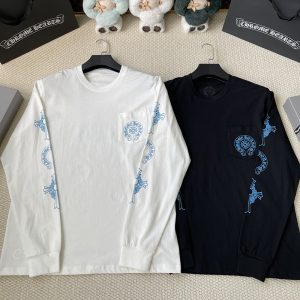 크롬하츠 트리플 크로스 로고 롱슬리브 티셔츠